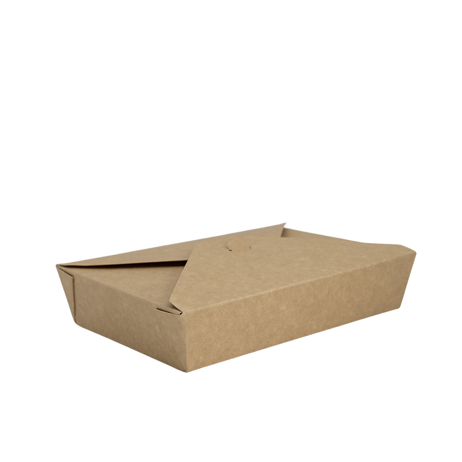 LUNCH BOX 1100 ML / 200x140x45 KRAFT PLASTIC FREE